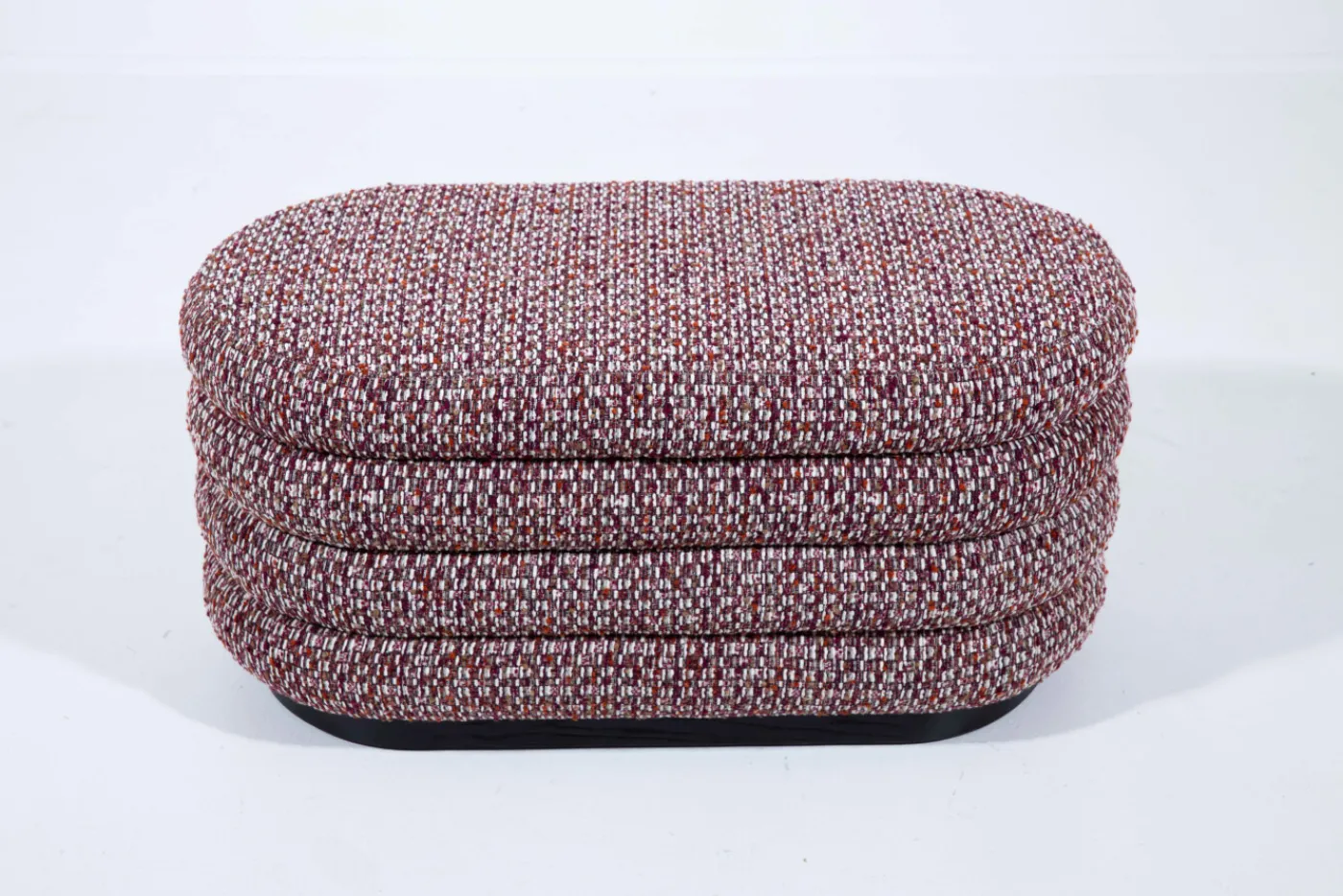 Poufs Et Bouts De Canapé|Sièges<Flamant BEATRICE, pouf, ovale, multi bordeaux Rouge