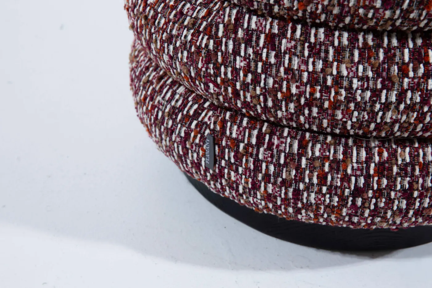 Poufs Et Bouts De Canapé|Sièges<Flamant BEATRICE, pouf, ovale, multi bordeaux Rouge