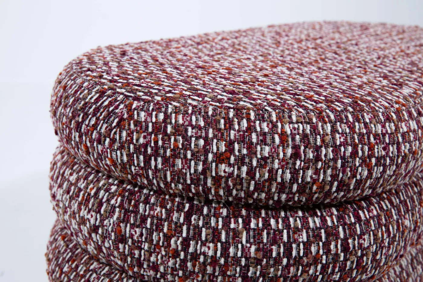 Poufs Et Bouts De Canapé|Sièges<Flamant BEATRICE, pouf, ovale, multi bordeaux Rouge