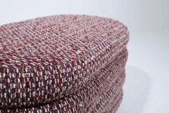 Poufs Et Bouts De Canapé|Sièges<Flamant BEATRICE, pouf, ovale, multi bordeaux Rouge