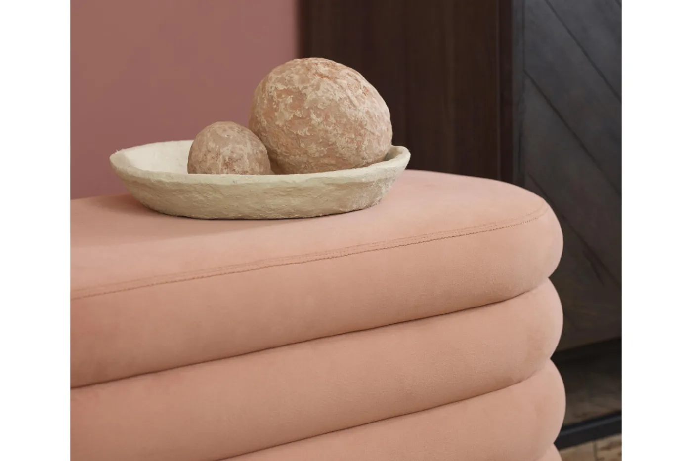 Poufs Et Bouts De Canapé|Sièges<Flamant BEATRICE, pouf, ovale, Rose