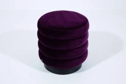 Poufs Et Bouts De Canapé|Sièges<Flamant BEATRICE, pouf, rotatif, rond, violet Pourpre