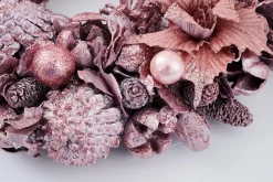 Couronnes De Noël|Couronnes De Noël<Flamant BELLI, guirlande, S Rose