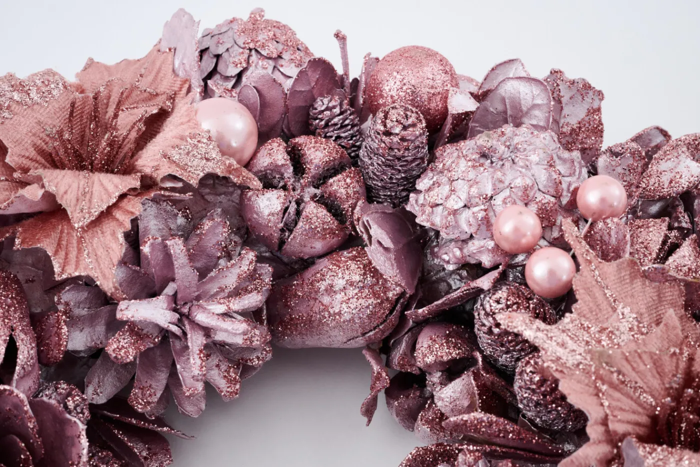 Couronnes De Noël|Couronnes De Noël<Flamant BELLI, guirlande, S Rose
