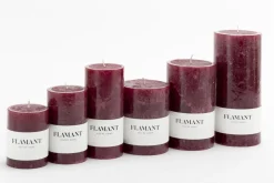 Bougies|Décoration<Flamant BETH, bougie, couleur balmoral red, 7x15cm Rouge