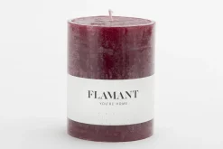 Bougies|Décoration<Flamant BETH, bougie, couleur balmoral red, 9x11,5cm Rouge