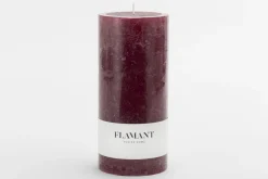 Bougies|Décoration<Flamant BETH, bougie, couleur balmoral red, 9x20cm Rouge