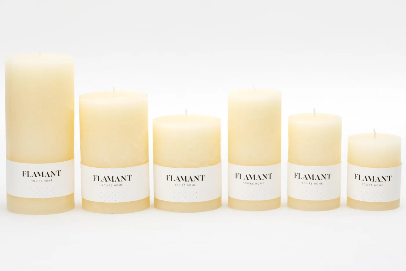 Bougies|Décoration<Flamant BETH, bougie, couleur cream, 9x11,5cm Blanccassé