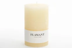 Bougies|Décoration<Flamant BETH, bougie, couleur cream, 9x15cm Blanccassé
