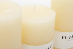 Bougies|Décoration<Flamant BETH, bougie, couleur cream, 9x15cm Blanccassé