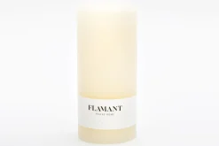 Bougies|Décoration<Flamant BETH, bougie, couleur cream, 9x20cm Blanccassé