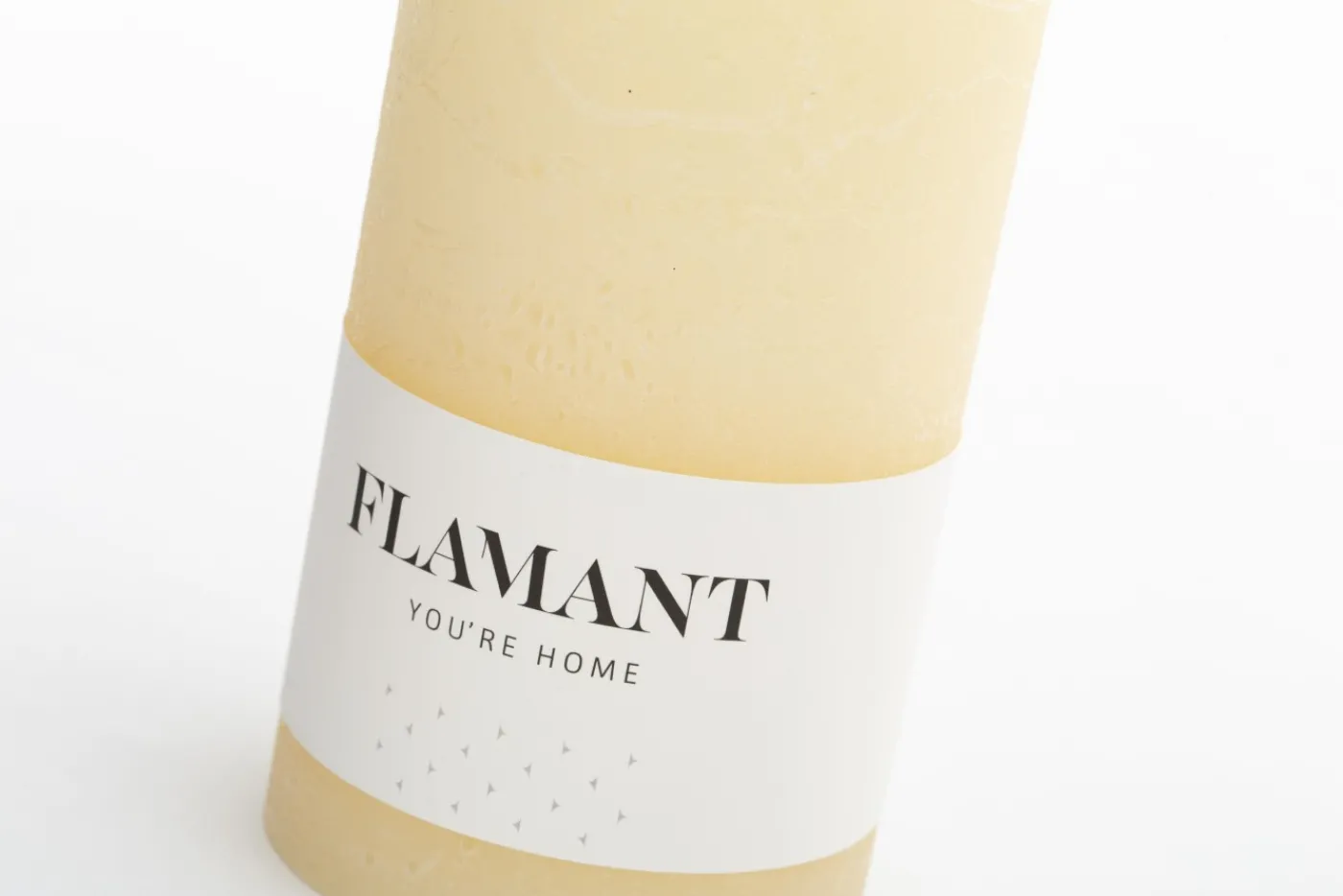 Bougies|Décoration<Flamant BETH, bougie, couleur cream, 9x20cm Blanccassé
