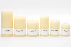 Bougies|Décoration<Flamant BETH, bougie, couleur cream, 9x20cm Blanccassé