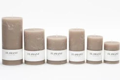 Bougies|Décoration<Flamant BETH, bougie, couleur taupe, 7x9cm Brun