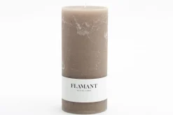 Bougies|Décoration<Flamant BETH, bougie, couleur taupe, 9x20cm Brun