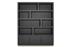 Placards|Armoires<Flamant BJORN, bibliothèque, , avec lumières LED dimmables Noir