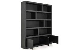 Placards|Armoires<Flamant BJORN, bibliothèque, , avec lumières LED dimmables Noir