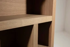 Placards|Armoires<Flamant BJORN, blibliothèque, chêne altéré, avec lumières LED dimmables, S