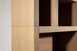 Placards|Armoires<Flamant BJORN, blibliothèque, chêne altéré, avec lumières LED dimmables, S