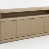 Armoires|Armoires<Flamant BJORN, buffet, chêne altéré, 4 portes, avec lumières LED dimmables