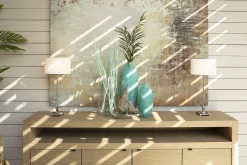 Armoires|Armoires<Flamant BJORN, buffet, chêne altéré, 4 portes, avec lumières LED dimmables