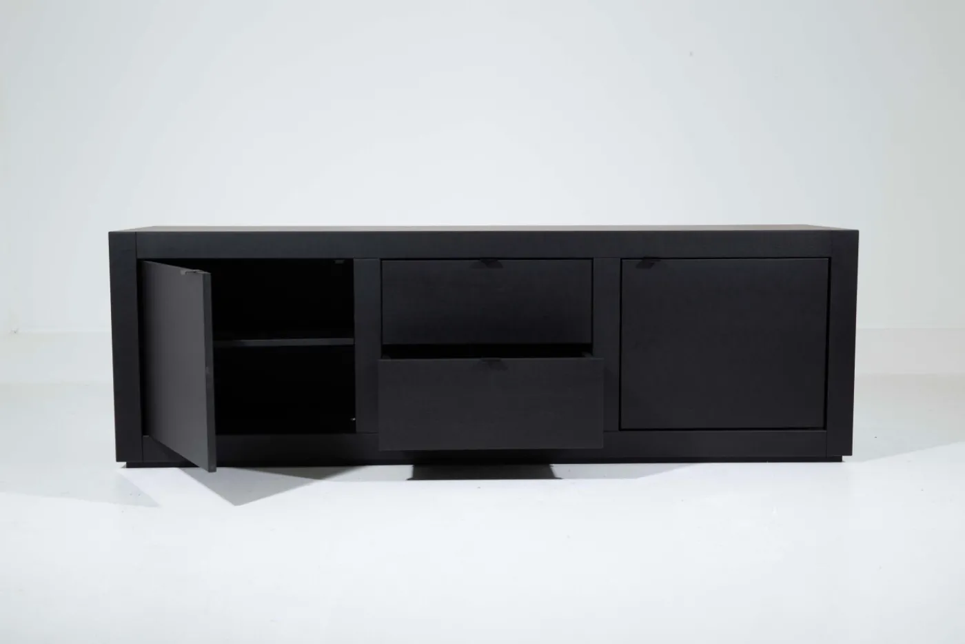 Placards|Armoires<Flamant BJORN, meuble TV, , 2 portes, 2 tiroirs Noir