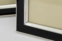 Cadres Photo|Cadres Photo<Flamant BLACK JACK, cadre photo, argenté avec émail , 20x25 Noir