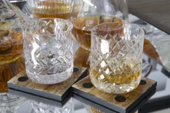 Verres|Verres<Flamant BOGART, verre à whisky, taillés à la main, set de 6 Transparent