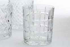 Verres|Verres<Flamant BOGART, verre à whisky, taillés à la main, set de 6 Transparent