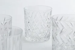 Verres|Verres<Flamant BOGART, verre à whisky, taillés à la main, set de 6 Transparent