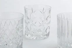 Verres|Verres<Flamant BOGART, verre à whisky, taillés à la main, set de 6 Transparent