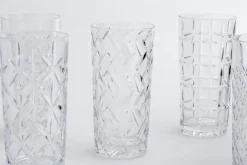 Verres|Verres<Flamant BOGART, verre longdrink, taillés à la main, set de 6 Transparent