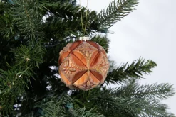 Boules De Noël|Boules De Noël<Flamant BORA, boule de Noël Rouge