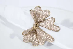 Accessoires|Décoration De Table<Flamant BOSSY, rond de serviette, perles Rose