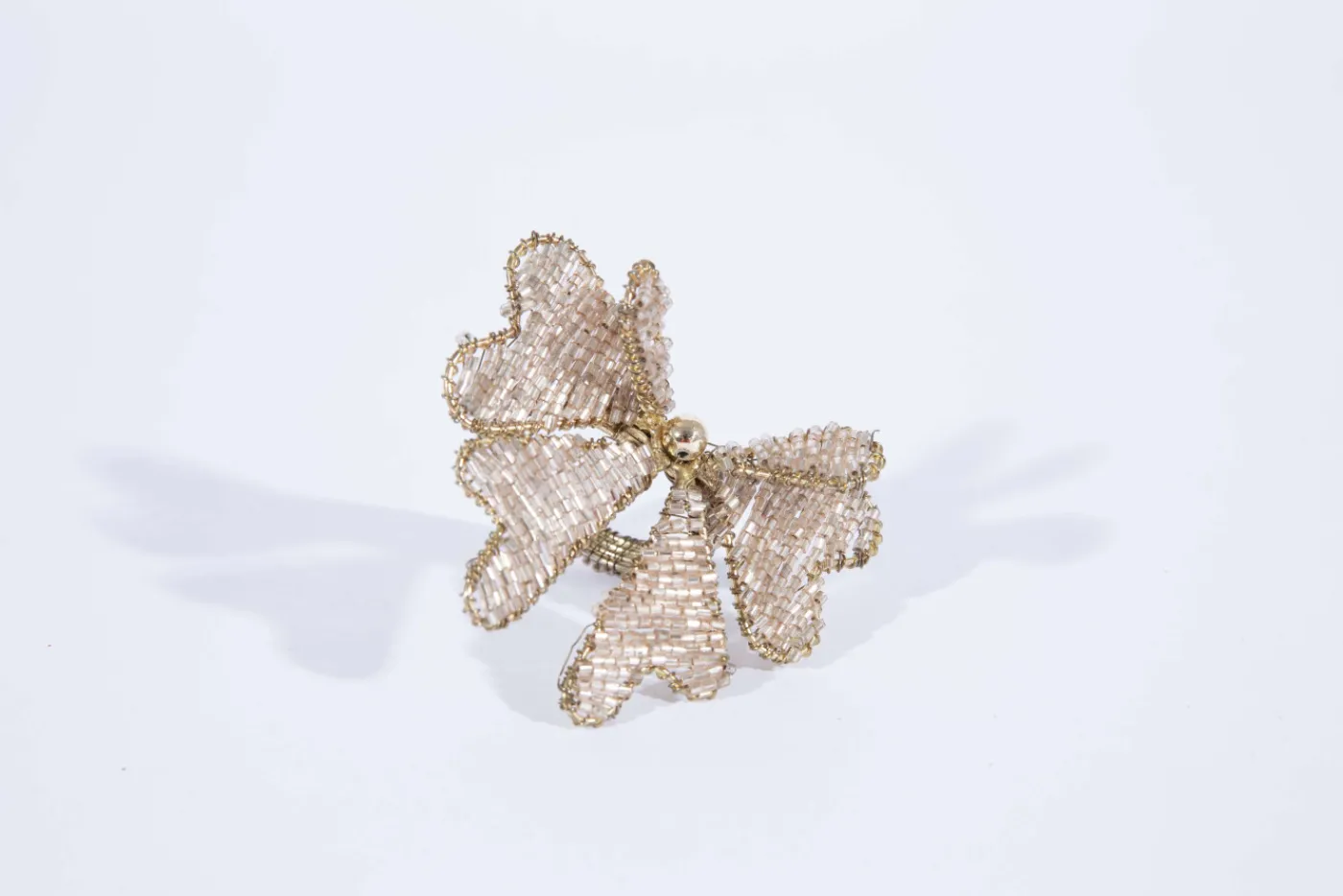 Accessoires|Décoration De Table<Flamant BOSSY, rond de serviette, perles Rose