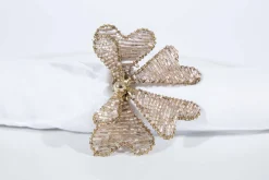 Accessoires|Décoration De Table<Flamant BOSSY, rond de serviette, perles Rose