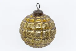 Boules De Noël|Boules De Noël<Flamant BOYAN, boule de Noël, Or