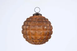 Boules De Noël|Boules De Noël<Flamant BOYAN, boule de Noël, rouille Brun