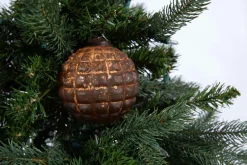 Boules De Noël|Boules De Noël<Flamant BOYAN, boule de Noël, rouille Brun