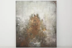 Art|Décoration<Flamant BRIANNA, peinture à l'huile Mixte