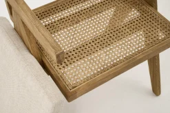 Chaises|Chaises<Flamant BRUNO, chaise avec accoudoirs, chêne, roseau, avec coussin Mixte