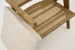 Fauteuils|Sièges<Flamant BRUNO, fauteuil, chêne, roseau, avec coussin Mixte