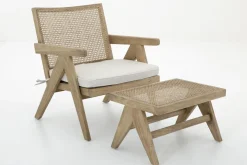Fauteuils|Sièges<Flamant BRUNO, fauteuil, chêne, roseau, avec coussin Mixte
