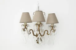 Appliques Murales|Luminaire<Flamant BRUXELLES, applique murale, gouttes de verre Transparent