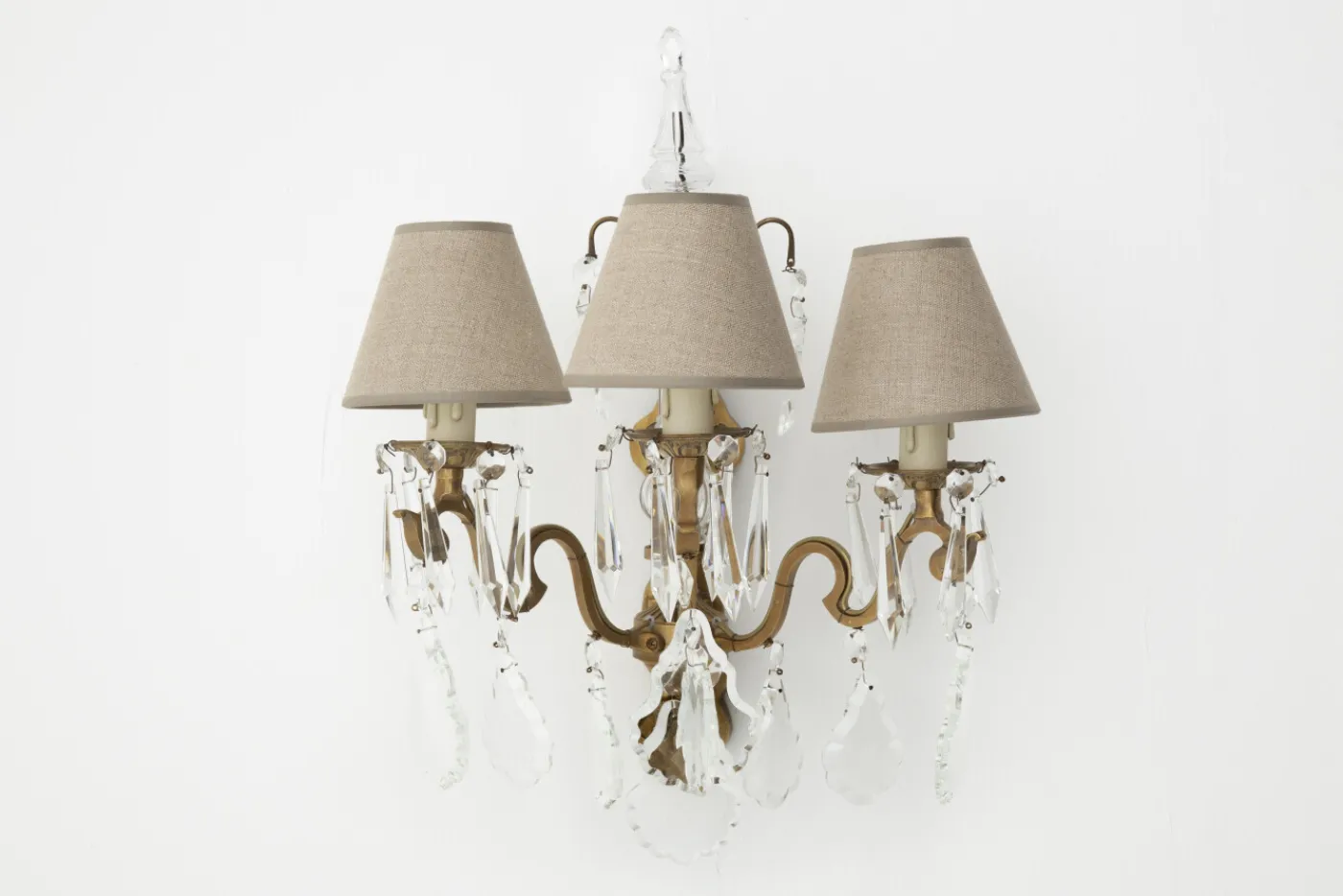 Appliques Murales|Luminaire<Flamant BRUXELLES, applique murale, gouttes de verre Transparent