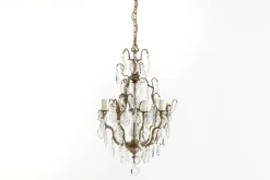 Suspensions Et Lustres|Luminaire<Flamant BRUXELLES, lustre, gouttes de verre, 6 lampes Transparent