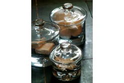 Bonbonnières|Bonbonnières<Flamant BUBBLE, bonbonnière, L, soufflée bouche Transparent