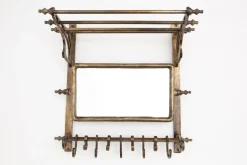 Objets Usuels|Décoration<Flamant CAIT, porte-manteau, avec miroir Brun