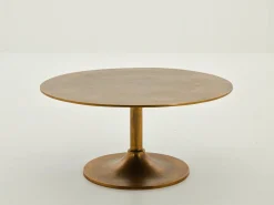 Tables De Salon|Tables De Salon<Flamant CALLISTO, table basse, métal, ronde, 91,5 cm Or