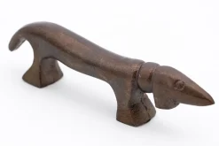 Statuettes Et Objets|Décoration<Flamant CALUM, chien, cuivre bronze, S Brun